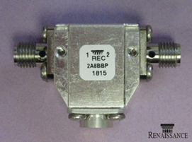 Renaissance 2A8BBP:7.0 – 10.0 GHz X波段同軸隔離器 Renaissance 2A8BBP:7.0 – 10.0 GHz X波段同軸隔離器
